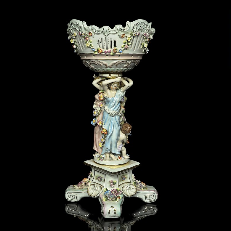 German porcelain table centerpiece, 20th century