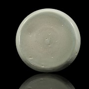 Small celadon-glazed earthenware dish, Song dynasty