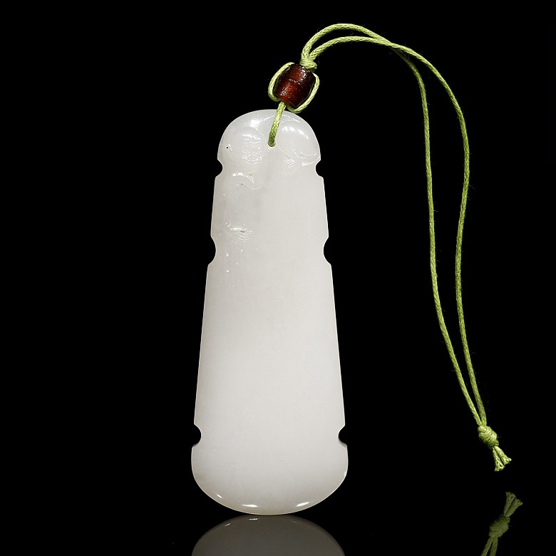 White jade pendant 'Guqin', Qing dynasty, Qianlong