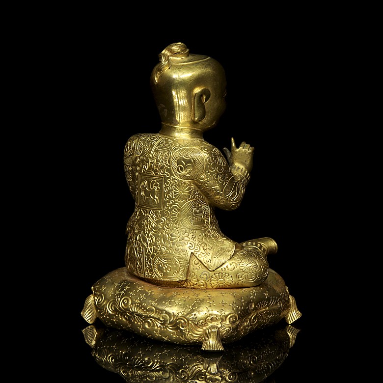 Gilded bronze figurine 