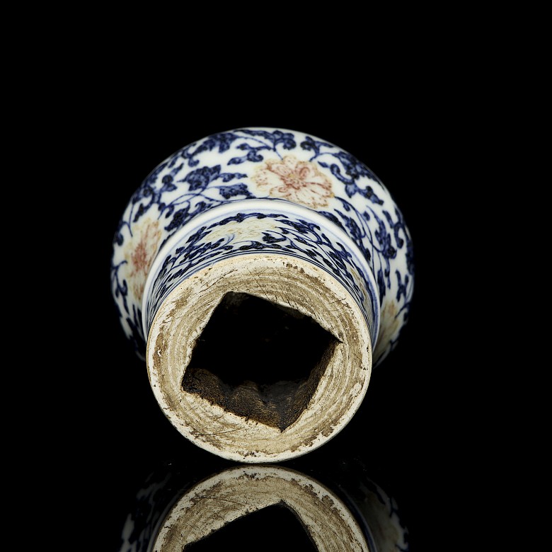 Blue and red glazed porcelain ware, Qing dynasty