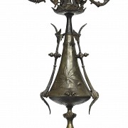 Théodore Doriot (S.XIX) Lage french table whats with candelabra.