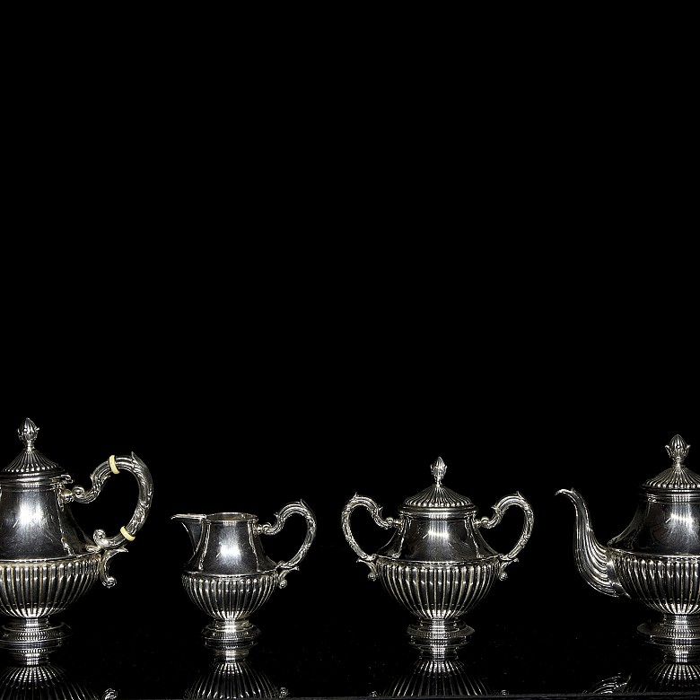 Spanish silver tea and coffee set, 20th century