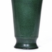 Green glazed porcelain vase, 20th century