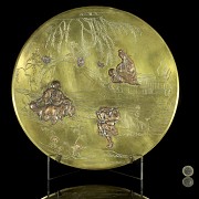 Decorative bronze plate, Japan, Meiji