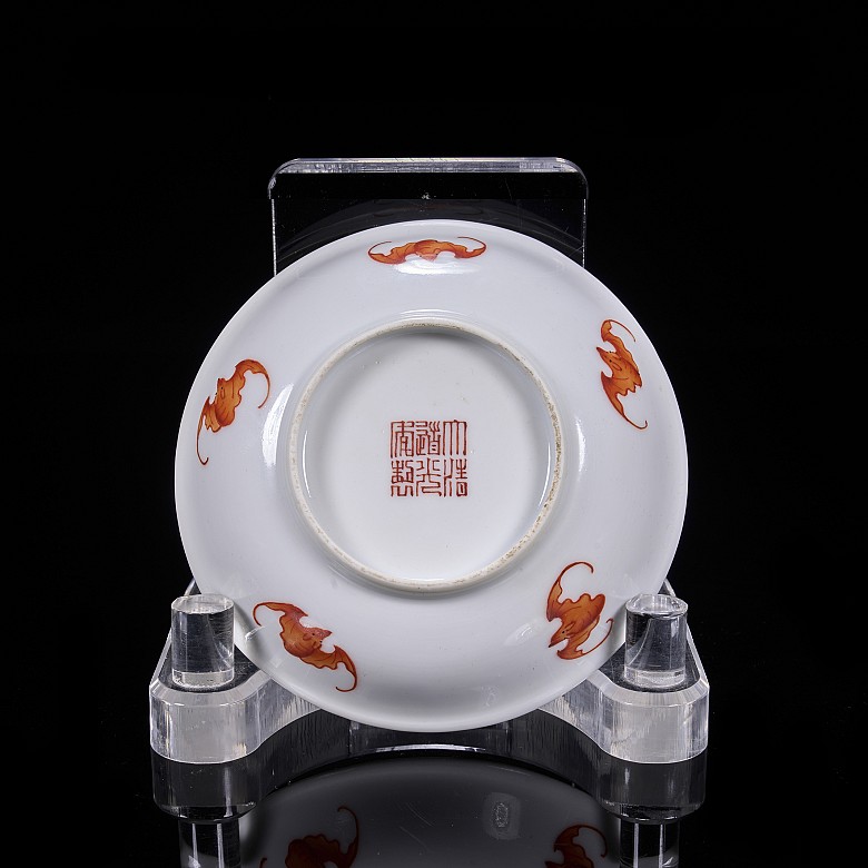 Set of four ‘Fish and Bats’ dishes, Qing dynasty