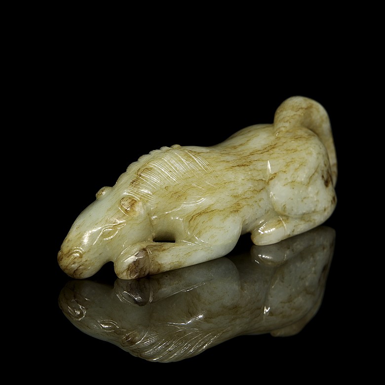 Jade figurine “Horse”, Qing dynasty