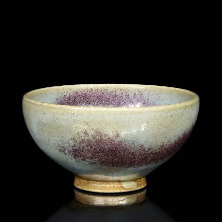 Glazed ceramic cup, Junyao style.