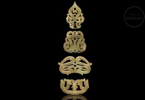 Set of four jade ornaments, Warring Kingdoms