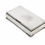 Spanish 925 sterling silver jewellery box, 20th century