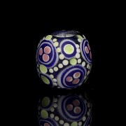 Coloured enamel bead, Warring States Period