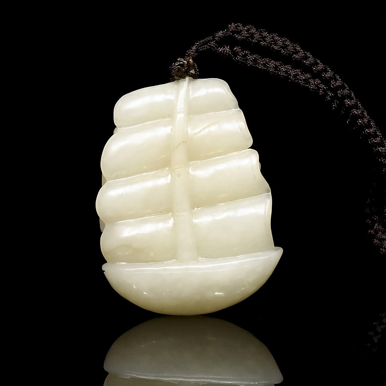 White jade ‘Fisherman’ pendant, Qing dynasty