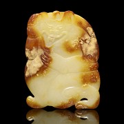 Jade bear plaque, Han dynasty