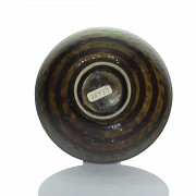 Japanese glazed earthenware bowl, 20th century - 4