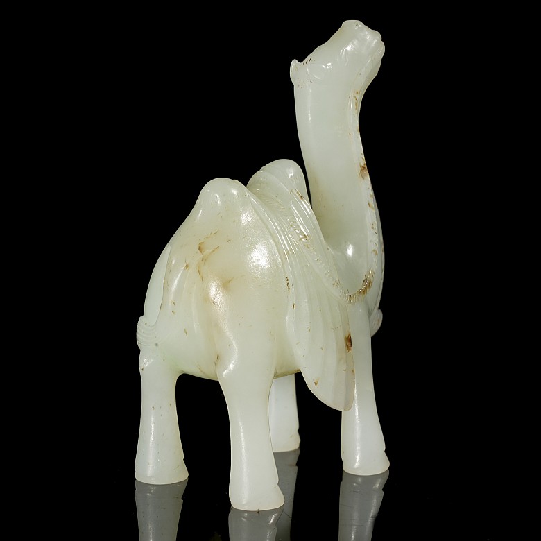 Carved jade figurine ‘Camel’, Qing dynasty