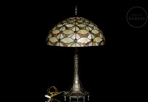 Tiffanies style table lamp, 20th century