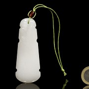 White jade pendant 'Guqin', Qing dynasty, Qianlong