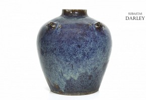 Large glazed pottery vessel, 20th Century