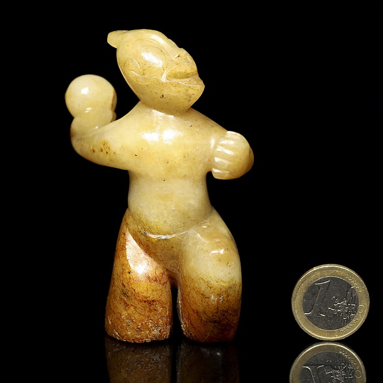 Jade human figure, Han dynasty - 7