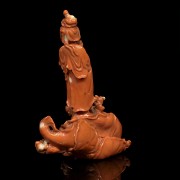 Small Chinese coral figurine 