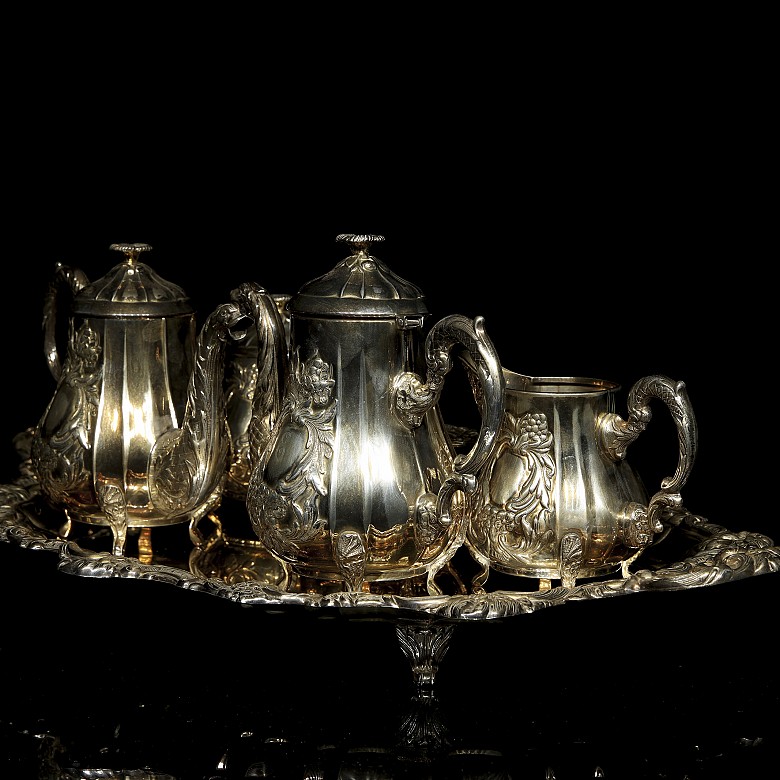 Silver coffee set, 20th century