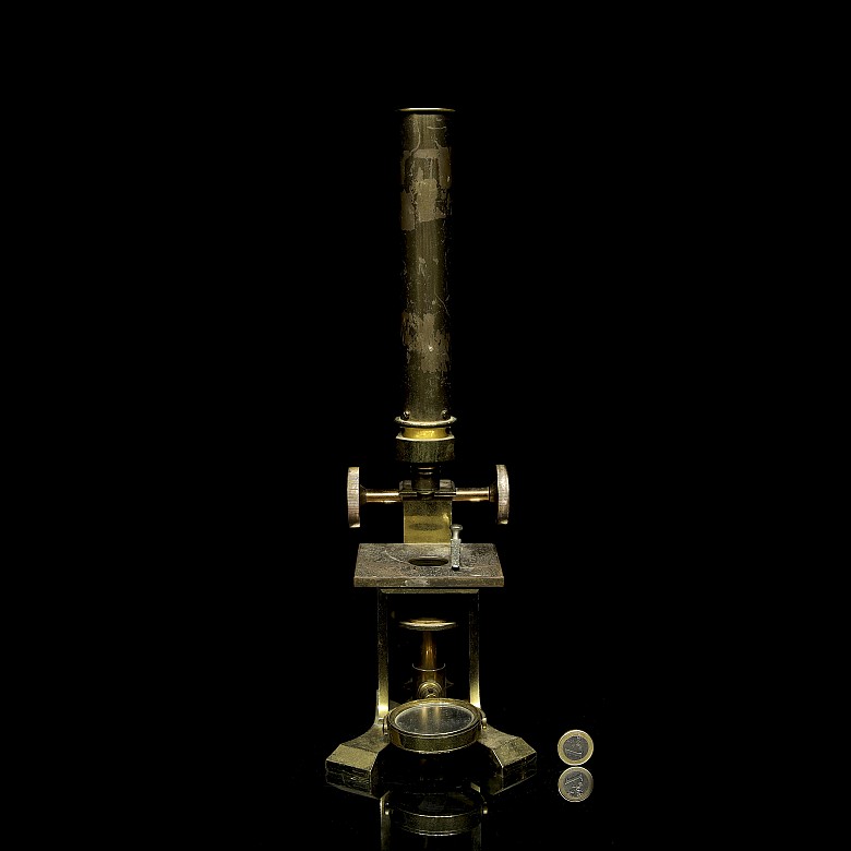 Antique monocular microscope, 19th century - 8