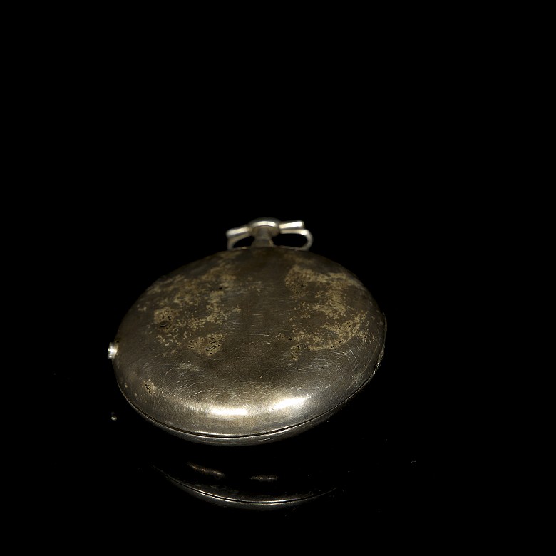 ‘Eardley Norton’ pocket watch with wooden stand, 19th century - 5