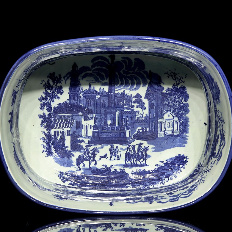 Victoria Ware Irostone “Footbath with scene”, 19th-20th century