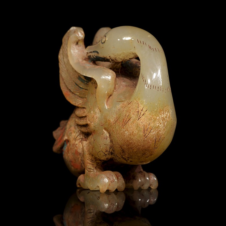 Jade carving ‘Goose’, Han dynasty