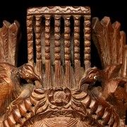 Carved wooden head, Bali, 20th century