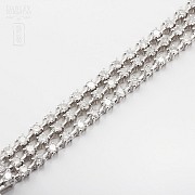 Riviera bracelet in 18k white gold and diamonds