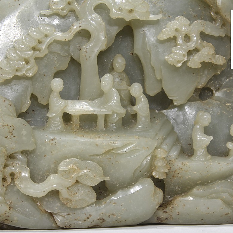 Carved jade figure 