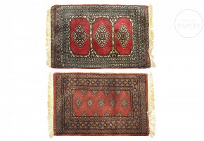 Pair of small Persian-style carpets, 20th century