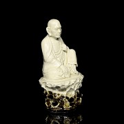 Dingyao ‘Luohan’ porcelain figurine, Qing dynasty