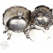 Five small objects of European silver, 20th century