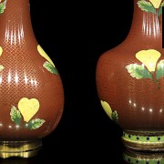 Two cloisonné vases, China, 20th century