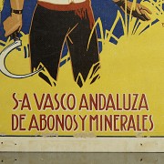 Advertising poster ‘S-A Basque Andalusian Fertilizers and Minerals’, 20th century - 1