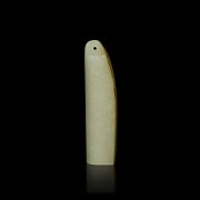 Small carved jade pendant, 20th century