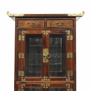 Asian-style wooden display cabinet, 20th century