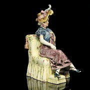 Porcelain enamelled figurine 