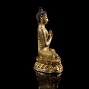 Gilt-bronze figure ‘Shakyamuni Buddha’, Qing dynasty