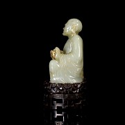 Carved jade figurine ‘Luohan and dragon’, Qing dynasty, Qianlong period