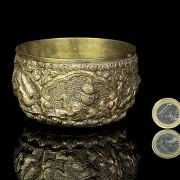 Bowl with reliefs, Tibet, 20th century