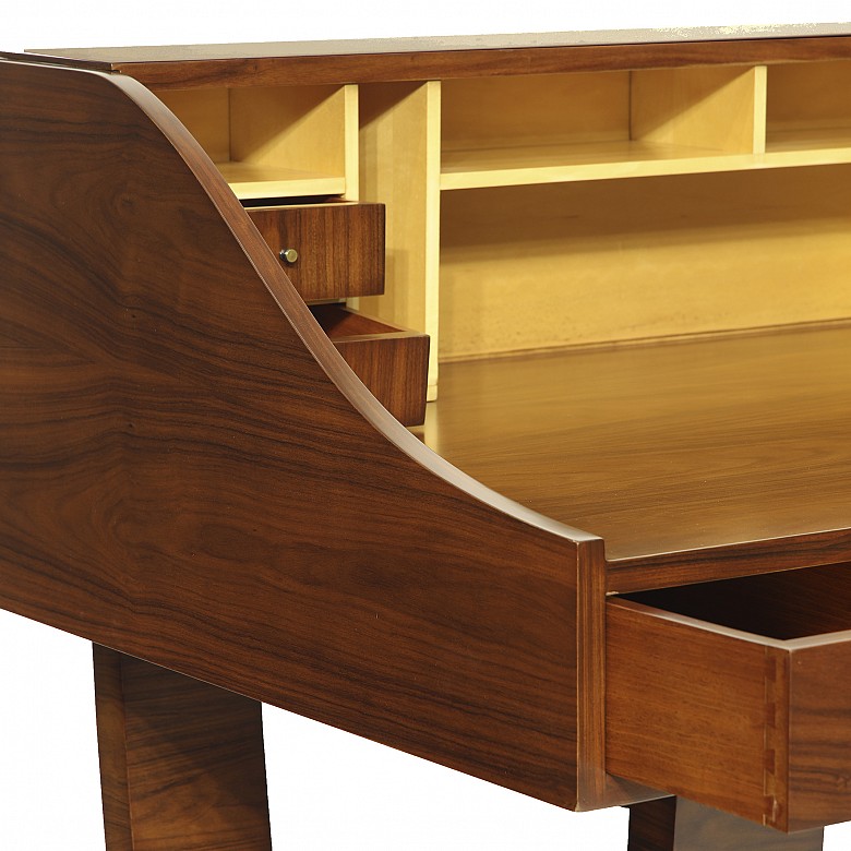 Art Deco style desk in Palo Santo wood