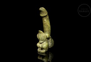 Carved stone figure, Hongshang culture style