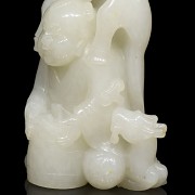 Figura de jade blanco 