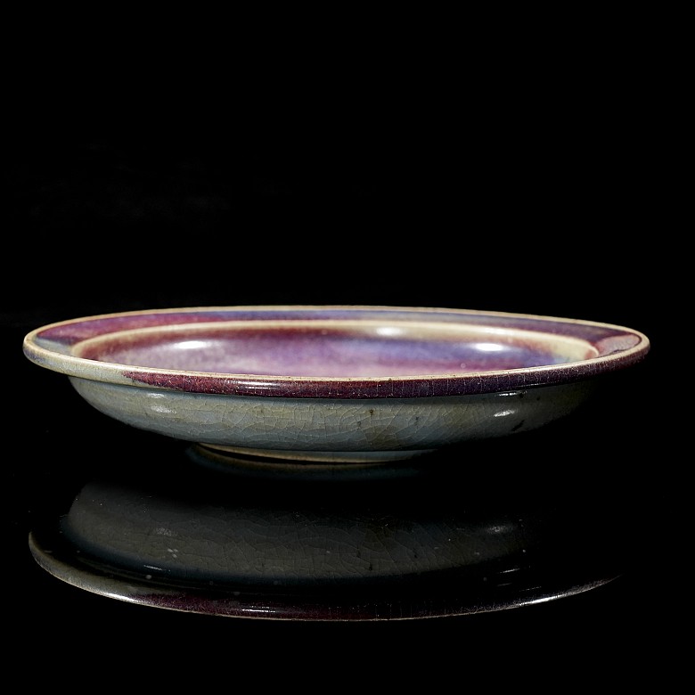 Ceramic ‘Junyao’ glazed ware dish, Song dynasty