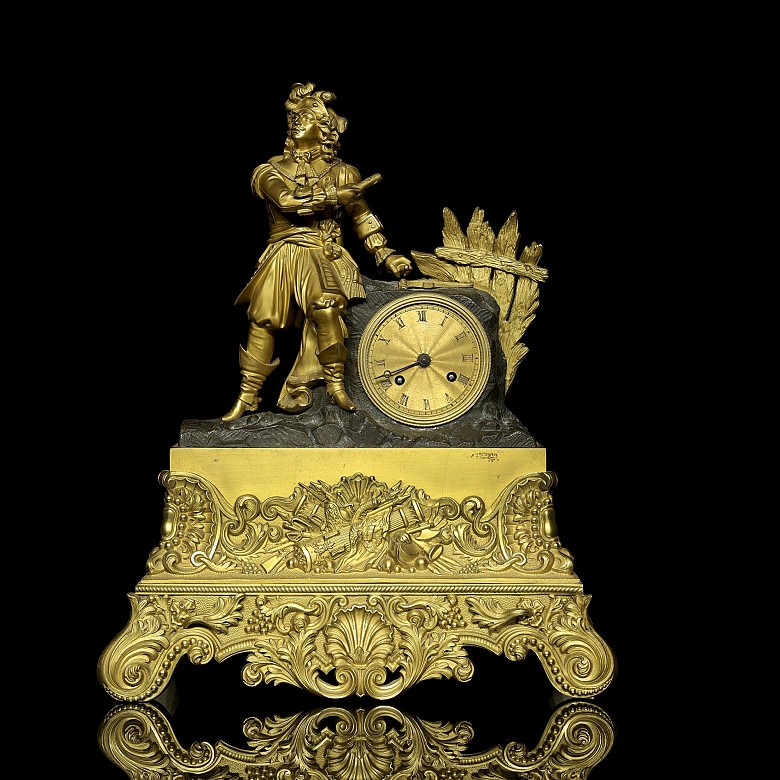 Reloj de sobremesa Napoleón III, Francia s.XIX