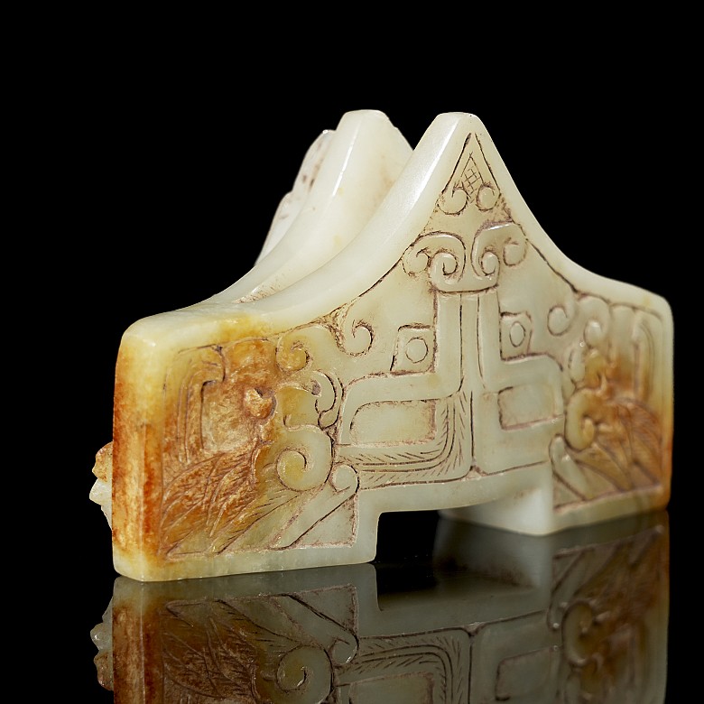 White jade handle, Han style