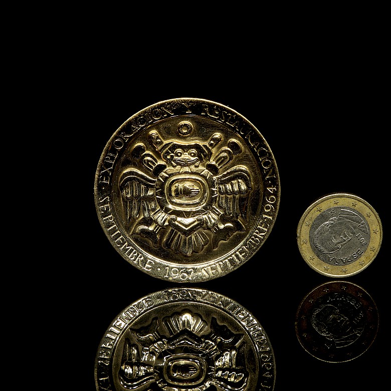 Moneda medalla de oro 